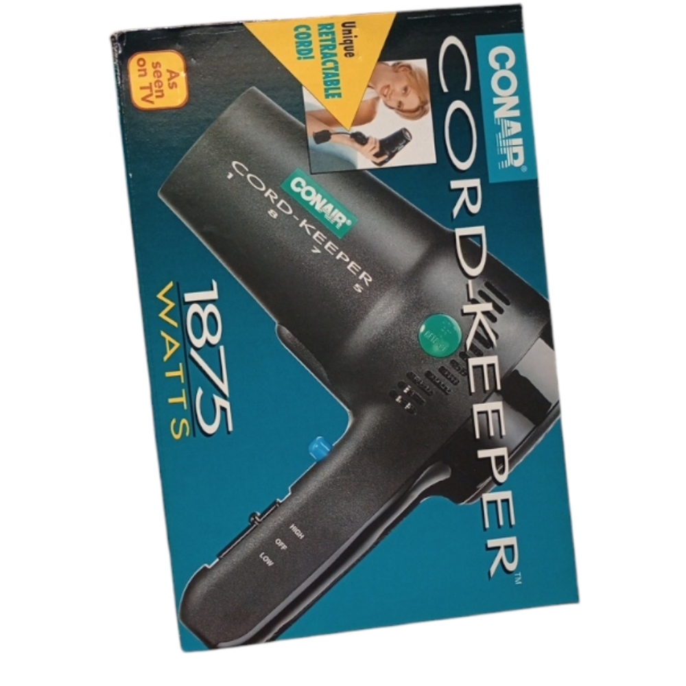 Conair cord keeper hair dryer new inbox 1875 Watts